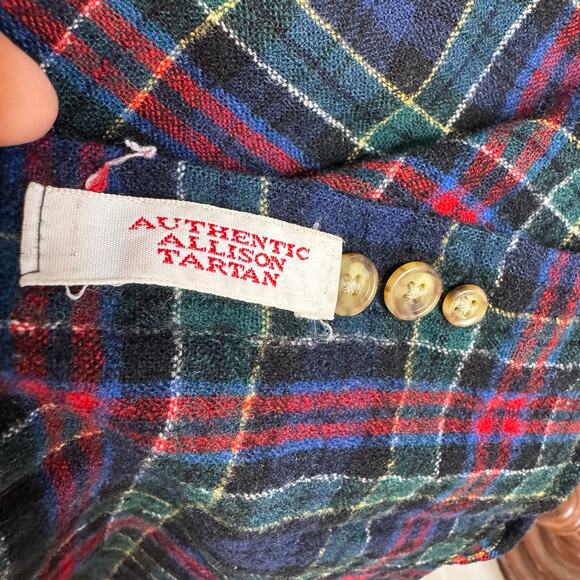 Pendleton Allison Tartan Wool Shirt XL Made in USA Plaid Button Up Vintage - Picture 7 of 12
